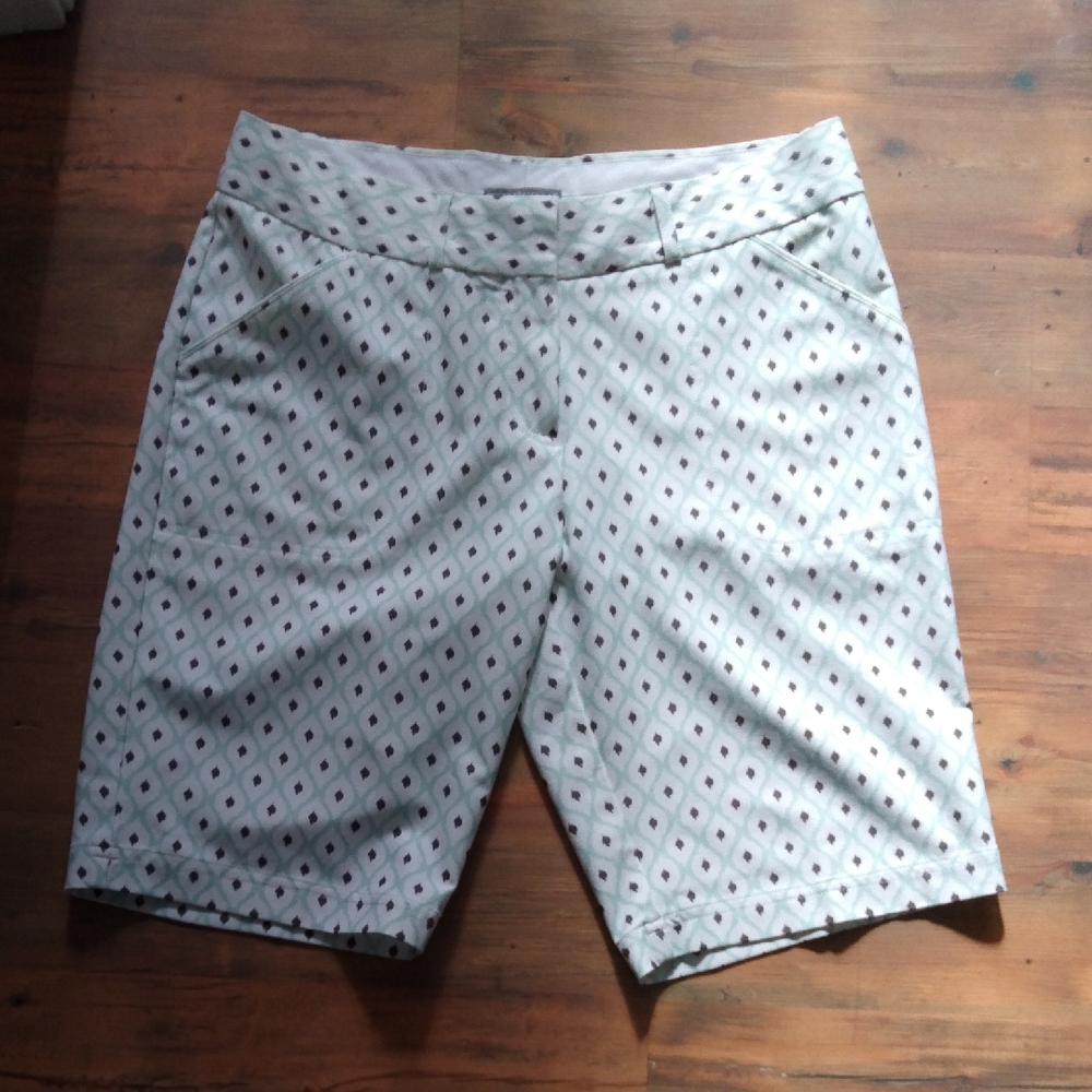 Peter Millar Gray Diamond Pattern Women's Shorts